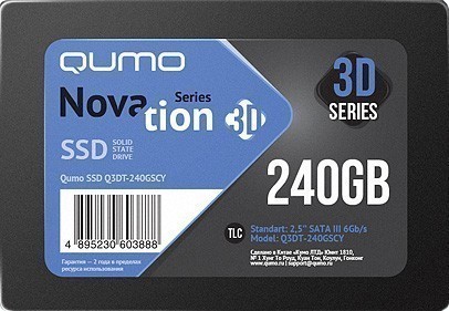  SSD 240Gb QUMO Novation  Q3DT (Q3DT-240GSCY)