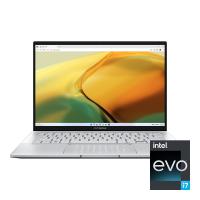 Ноутбук Asus Zenbook 14 UX3402VA-KP308 Core i7 1360P/16Gb/SSD1Tb/Intel Iris Xe graphics/14" IPS WQXGA (2560x1600)/noOS silver WiFi BT Cam Bag (90NB10G6-M00FE0)