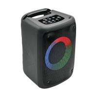 Bluetooth-колонка Perfeo DISCO RING 4" LED, FM, MP3 USB/microSD, AUX, TWS, MIC, 10Вт, черная