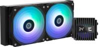 ������� �������� ���������� Zalman Alpha2 A24 ARGB Soc-AM5/AM4/1151/1200/1700 ������ 4-pin 18-37dB Al+Cu LCD 2000gr Ret (ALPHA2 A24 BLACK)