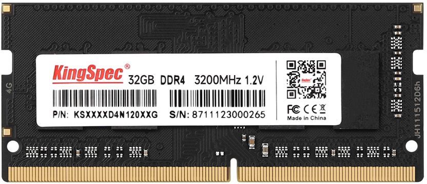   32Gb DDR4 3200MHz KingSpec SO-DIMM (KS3200D4N12032G) 32 , DDR4, 25600 /, CL17, 1.2 