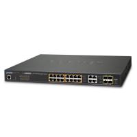 ����������� ���������� PLANET GS-4210-16P4C IPv6/IPv4, 16-Port Managed 802.3at POE+ Gigabit Ethernet Switch + 4-Port Gigabit Combo TP/SFP (220W)