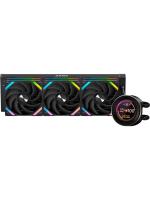 ������� ���������� ��� ���������� SAMA Q60 Black (360mm, LED temp., Black, ARGB/ Fans: 3x120mm, 86CFM, 30dBA, 2600RPM/ Pump height 64mm, 30dBA, 2800RPM, Rad thickness 27mm/ S: 1851, 1700, 1200, 20XX, 115X, AM5, AM4)