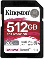 ���� ����� SDXC 512GB Kingston SDR2V6/512GB Canvas React Plus w/o adapter