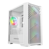  Powercase  Powercase Mistral Micro X4W, Tempered Glass, 4 120mm 5-color fan, , mATX CMMXW-L4