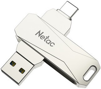 USB Flash ���������� 64Gb Netac U782C Silver