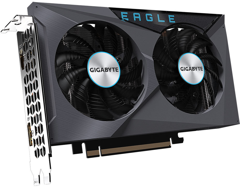 ���������� AMD Radeon RX 6500 XT Gigabyte 4Gb PCI-E 4.0, ���� - 2610 ���, Boost - 2815 ���, ������ - 4 �� GDDR6 18000 ���, 64 ���, HDMI, DisplayPort, Retail GV-R65XTEAGLE-4GD