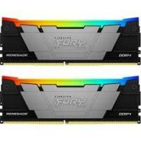  64Gb Kingston FURY Renegade Black RGB, DDR4, DIMM, PC25600, 3200Mhz, (Kit of 2), CL16 (KF432C16RB2AK2/64) (retail)