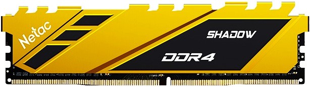   8Gb DDR4 3200MHz Netac Shadow Yellow (NTSDD4P32SP-08Y)