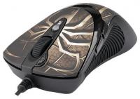 A4-Tech XL-747H 3-Fire Extra High 6-Full Speed Glaser Brown Spider, 3600 dpi, USB