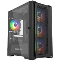  Powercase  Powercase ByteFlow Micro Black, Tempered Glass, 4 120mm ARGB fans, ARGB HUB,  CAMBFB-A