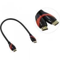 ������ HDMI 19M/M ver. 2.0 VCOM CG525-R-0.5M black red, 0.5m