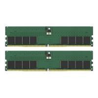   64Gb (32  x2) Kingston Value KVR52U42BD8K2-64, DDR5 5200MHz, DIMM, Non-ECC , CL42, 1.1V, (Kit of 2) 2RX8  288-pin 16Gbit, RTL