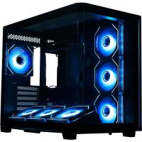 ������ XASTRA QR600 7ARGB C10-UC  Black ATX/Aquarium/Curve Glass //Led Strip/7x120mm ARGB PWM FM fans/Argb+PWM HUB 10port/ Type-C/ QR600-7FM12A-C10-UC-L