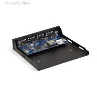 Exegate EX283580RUS ������ USB �� �������� ������ ExeGate U3H-625, 3,5", 4*USB3.0, ������, ������, ������������� � ���. �����