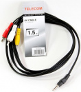 Telecom 3.5 Jack (M) - 3xRCA, 1.5 (TAV4545-1.5M)