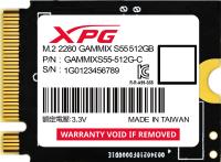   SSD ADATA M.2 512GB XPG GAMMIX S55 PCIe Gen4x4 with NVMe 5000/3000, 3D LC NAND, 230TBW