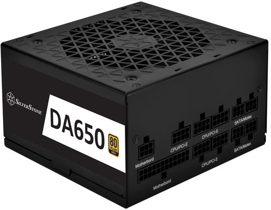   650W Silverstone SST-DA650-G  650 , ATX12V 2.4,  PFC,  120x120 , c 80 PLUS Gold,  