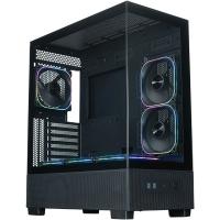 ������ XASTRA Q500 6ARGB-FG-C10-UC Black ATX/Aquarium/Screewless/ 6x120mm ARGB PWM FG fans/Argb+PWM HUB 10port/ Type-C/ Q500-6FG12A-C10-UC