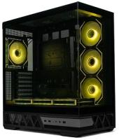 ������ XASTRA Q700 7ARGB-FS-C10-UC Black ATX/Aquarium/Screewless/7x120mm ARGB PWM Daisy Chain FS fans/Argb+PWM HUB 10port/Type C / Q700-7FS12A-C10-UC