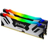  48Gb Kingston FURY Renegade RGB, DDR5, DIMM, PC51200, 6400Mhz, XMP, CL32 (Kit of 2) (KF564C32RSAK2-48) (retail)