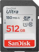   SanDisk Ultra UHS I 512GB SD Card 150MB/s for DSLR and Mirrorless Cameras