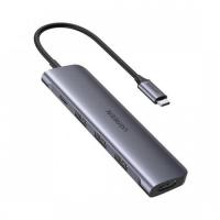 ��� Ugreen CM136 (50209) USB Type C to HDMI + USB 3.0*3 + PD Power Converter. ����: �����