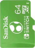 ����� ������ SanDisk 64GB Nintendo MicroSDXC UHS-I card for Nintendo Switch R:100MB/s,W:90MB/s. ����: �������