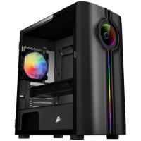  1STPLAYER INFINITE SPACE IS3 Black / mATX, TG / 1x120mm RGB fan inc. / IS3-BK-1F2