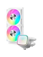 ������� ���������� ��� ���������� SAMA L50 240WH (290W, 240mm, White, ARGB/ Fans: 2x120mm, 72.3CFM, 28dBA, 2200RPM/ Pump height 66mm, 3000RPM, Rad thickness 27mm/ S: 1851, 1700, 1200, 115X, AM5, AM4)