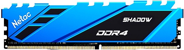   8Gb Netac Shadow Blue (NTSDD4P26SP-08B) DDR4, 2666MHz, PC21300, DIMM, C19