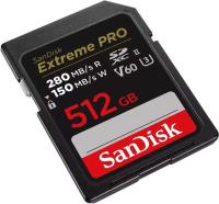 ���� ����� SDXC 512GB Sandisk SDSDXEP-512G-GN4IN Extreme Pro
