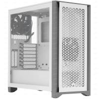  CORSAIR 4000D Airflow Tempered Glass Mid-Tower, White (CC-9011201-WW/CC-9011201-CN)