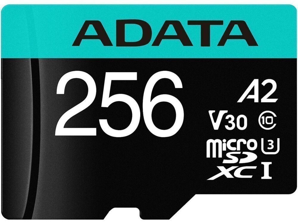   256Gb MicroSD ADATA + SD  (AUSDX256GUI3V30SA2-RA1)