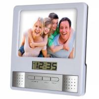 Perfeo Часы-радио-фоторамка "Foto", серебряный, (PF-S6005)