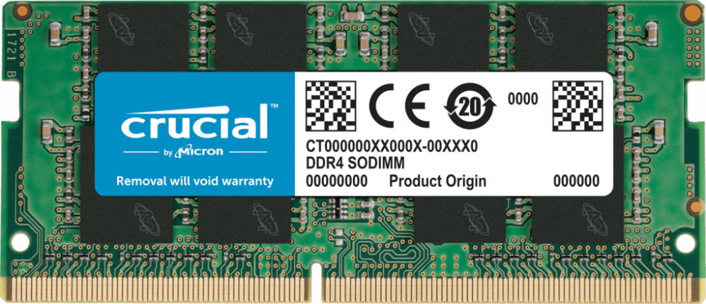   16Gb DDR4 Crucial 2666Mhz SO-DIMM (CT16G4SFRA266)