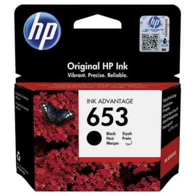   HP 653 3YM75AE black  HP DeskJet Plus Ink Advantage 6075/6475 360. (3YM75AE)