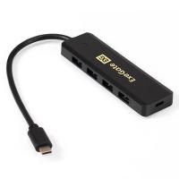 USB-концентратор Exegate DUB-4CP/1, 4xUSB 3.0, 1xUSB-C, черный EX293986RUS