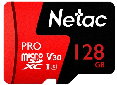   128Gb MicroSD Netac P500 Extreme Pro (NT02P500PRO-128G-S), Retail version card only
