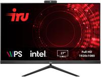  IRU Office 27IH5P 27" Full HD i3 10105 (3.7) 8Gb SSD256Gb UHDG 630 Free DOS GbitEth WiFi BT 120W Cam  1865933