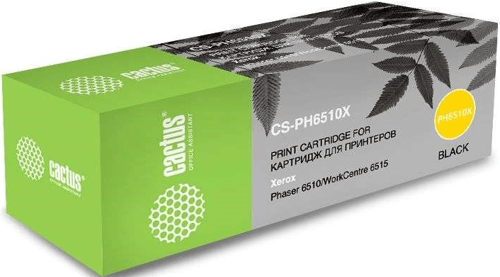 Картридж лазерный Cactus 106R03484 CS-PH6510BK black (2500стр.) для Xerox Phaser 6510DN/WC 6515DN (CS-PH6510BK)