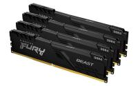   64Gb Kingston FURY Beast Black KF432C16BBK4/64 DDR 4 DIMM PC25600, 3200Mhz, CL16 (Kit of 4)  (retail)