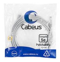 - U/UTP Cabeus PC-UTP-RJ45-Cat.5e-5m ,  5, , PVC, 5