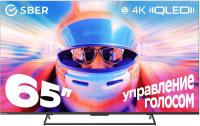 ��������� QLED Sber 65" SDF-65UQ7000MBAC 4K Ultra HD 60Hz ����� �� WiFi Smart TV �����-�����
