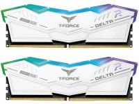   32GB (2x16GB) TEAMGROUP T-Force Delta RGB, DDR5, 6000MHz CL30 (30-36-36-76) 1.35V / FF4D532G6000HC30DC01 / White