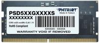  DDR5 16Gb 4800MHz Patriot PSD516G480081S RTL CL40 SO-DIMM 260-pin 1.2 single rank