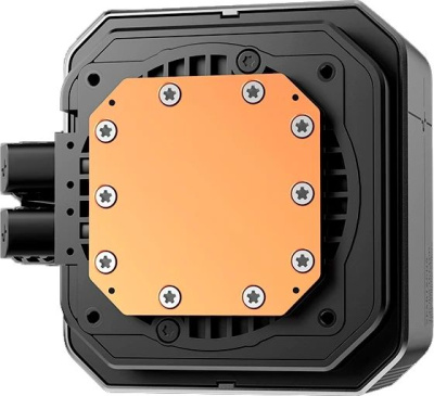 ������� �������� ���������� Deepcool Spartacus 360 Soc-AM5/AM4/1200/1700/1851 4-pin LCD, ������, Ret (R-SPT360-BKDSMP-G-1)