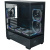 ������ XASTRA Q500M 6ARGB-FG-C10-UC Black mATX/Aquarium/Screewless/ 6x120mm ARGB PWM FG fans/Argb+PWM HUB 10port/ Type-C/ Q500M-6FG12A-C10-UC
