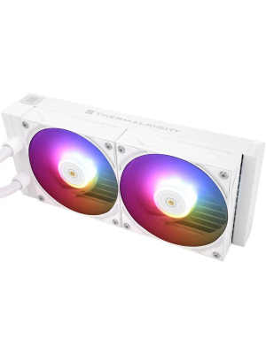��� Thermalright Grand Vision 240 (240mm, LED, White, ARGB/ Fans: 2x120mm, 80.45CFM, 29.4dBA, 2150RPM/ Pump height 72.5mm, 6400RPM, Rad thickness 27mm/ S: 1700, 1200, 1851, 115X, 2011, 2066, AM5, AM4)