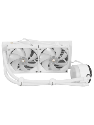 ������� ����������� ���������� Ocypus Delta L24 WH ARGB V2 (280W, 240mm, White, ARGB, Fans: 2x120mm, 73CFM, 2000RPM/ Pump height 60mm, 27dBA, 2650RPM, Rad thickness 27mm/ S: 1851, 1700, 1200, 115X, AM5, AM4)